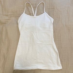 Lululemon Power Y Tank White